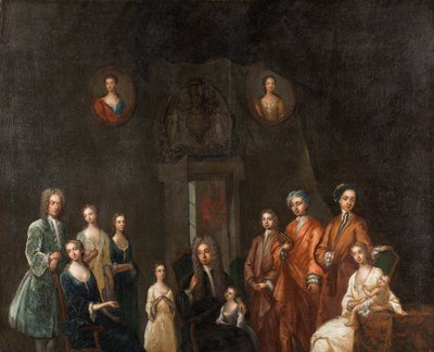 Porträt von Sir Francis Grant, Lord Cullen, und seiner Familie von John Smibert